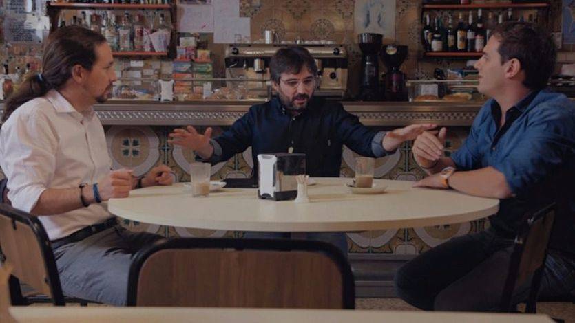 Debate Pablo Iglesias y Albert Rivera en Salvados con Jordi Évole