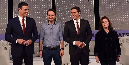 Rajoy, Sánchez, Iglesias y Rivera anuncian otra aparición en televisiva sin aclarar aún los 'debatazos'