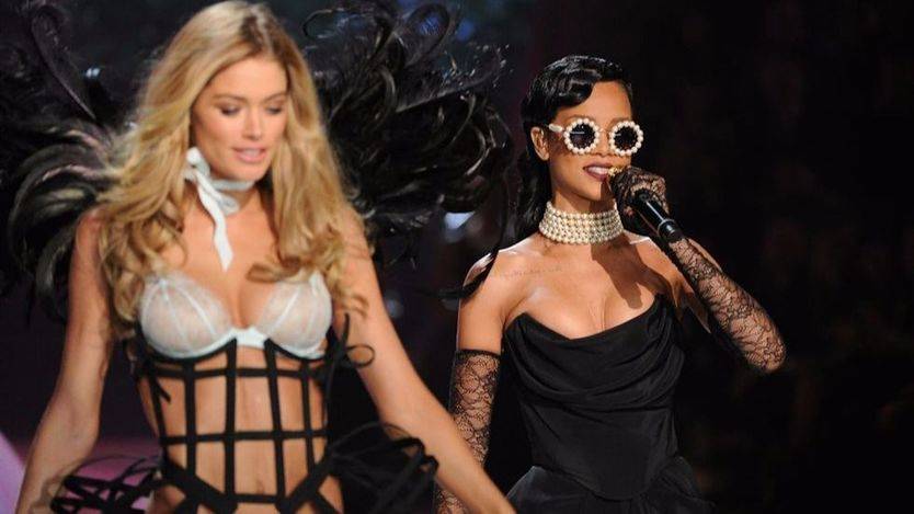 Rihanna durante un concierto