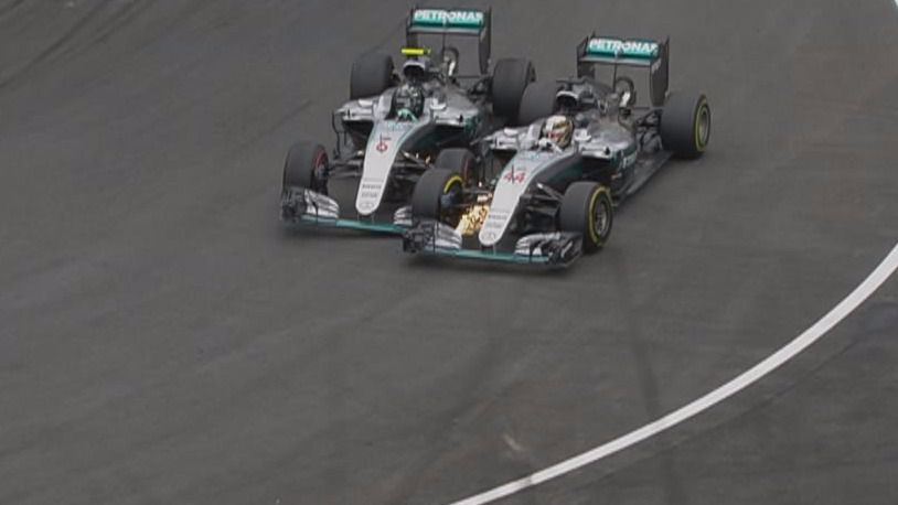 La polémica maniobra de Rosberg