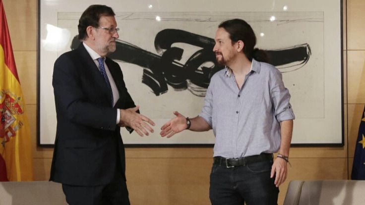 Iglesias advierte al PSOE tras reunirse con Rajoy: "Abstenerse es convertirse en socio"