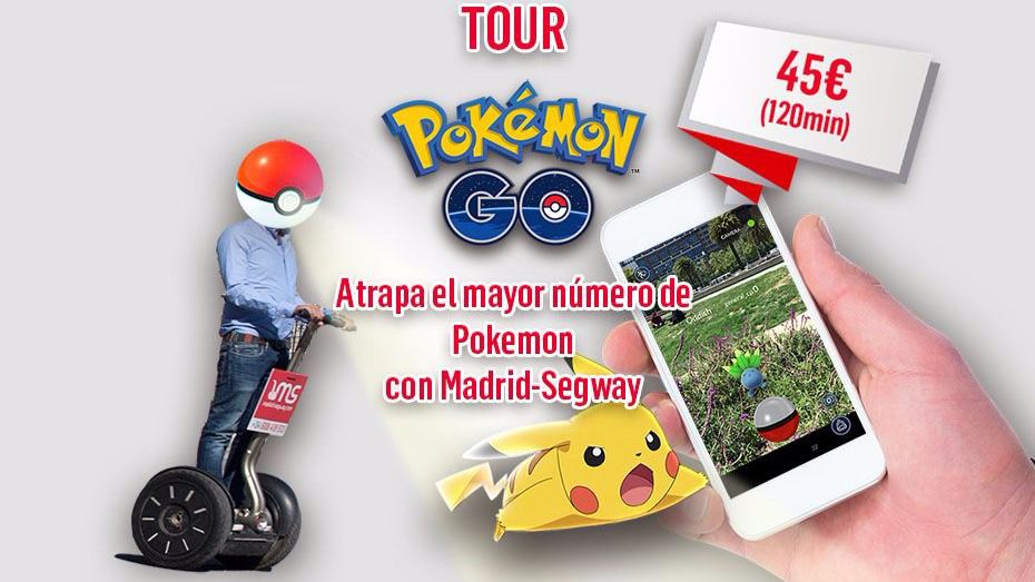 Jugar a Pokémon GO en segway ya es posible en Madrid