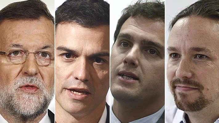 > Ránking de valoración de líderes: Rajoy e Iglesias mejoran