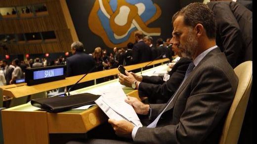 El Rey hace un llamamiento en la ONU para acoger refugiados 