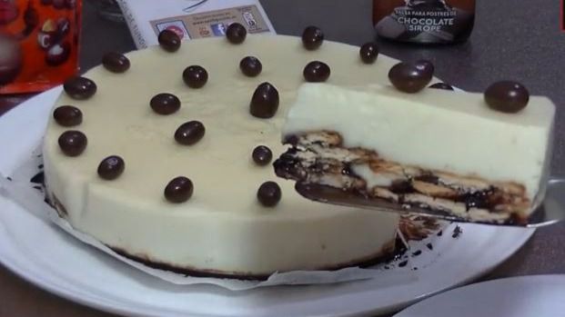 Dulce pecado: tarta (sin horno) de chocolate blanco