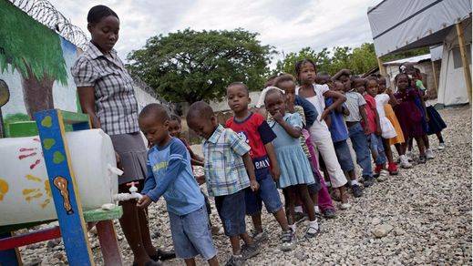 El drama de los niños de Haití por el paso del huracán Matthew