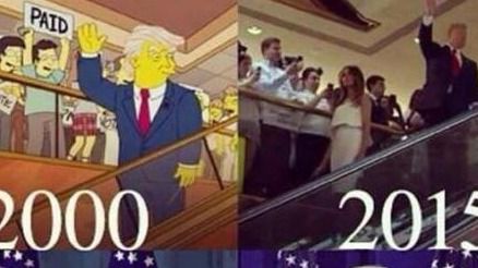 Los Simpsons auguraron así la victoria de Donald Trump hace 16 años