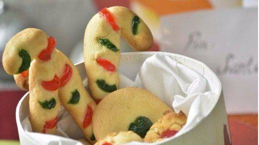 Recetas navideñas: galletas de mantequilla con cereza