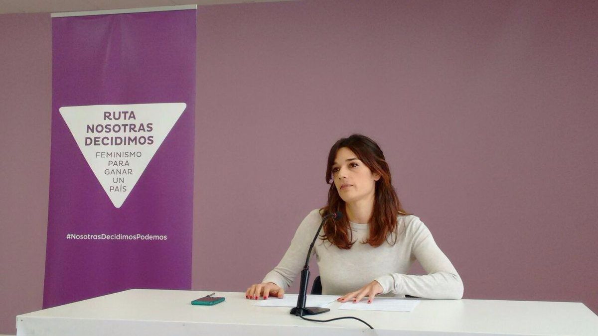 Clara Serra, responsable de igualdad de Podemos, reconoce que hacen falta más portavoces mujeres
