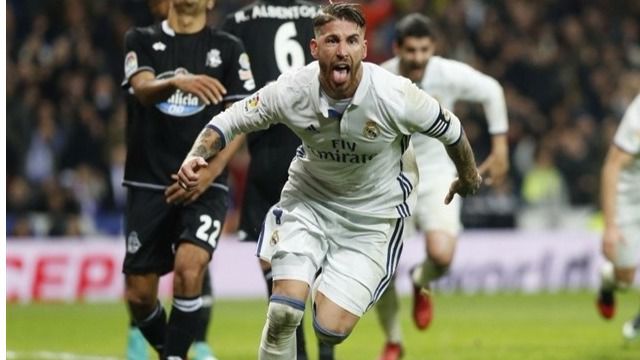 Repetición de la jugada ante el Dépor: 'San' Ramos vuelve a salvar al Madrid en el tiempo añadido (3-2)