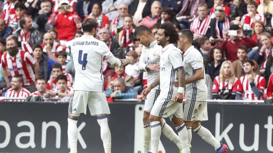 El Madrid salva el escollo de San Mamés ante un Athletic espeso y es más líder (1-2)