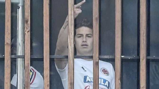 Colombia, muy enfadada con su ídolo James Rodríguez por este gesto