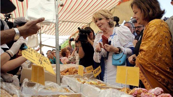 Esperanza Aguirre, en la pradera de San Isidr