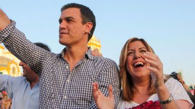 Las primarias del PSOE, en su recta final: Díaz y Sánchez, empatados a votos