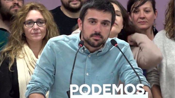 El secretario general de Podemos en la Comunidad de Madrid, Ramón Espinar