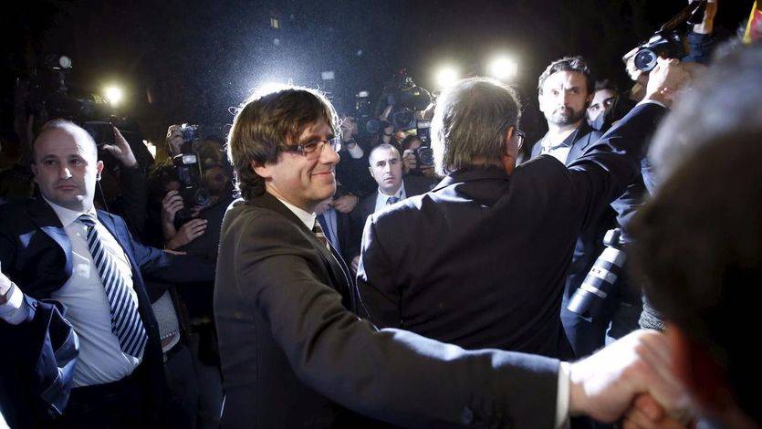 Y en pleno auge soberanista, Puigdemont celebra su acto incendiario en Madrid