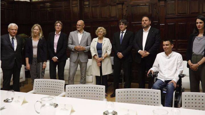 Puigdemont insiste desde Madrid en que el referéndum catalán se hará a pesar de lo que haga Moncloa o la Fiscalía