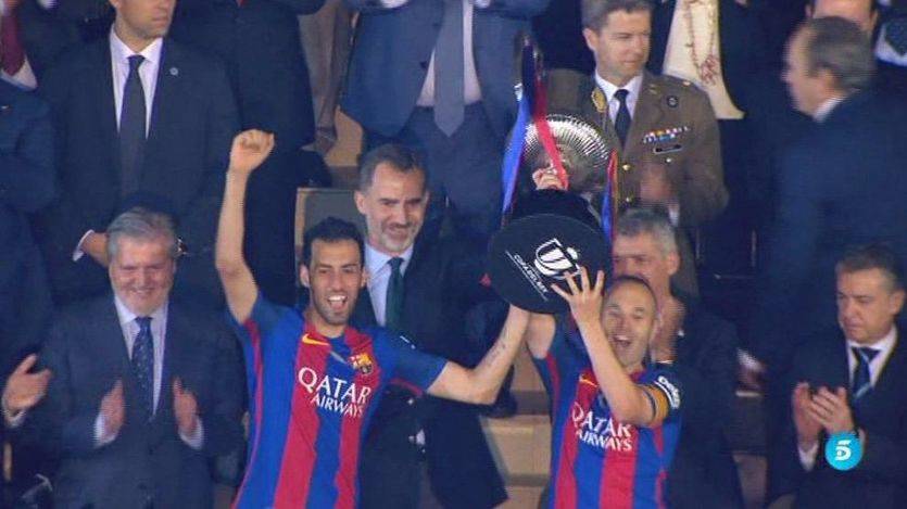 El Barça, con un Messi decisivo, sigue siendo el rey de Copas