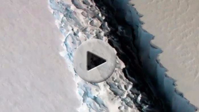 Un iceberg 100 veces más grande que Manhattan está a punto de separarse de la Antártida