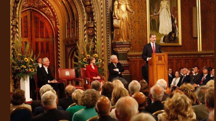 Rey Felipe VI ante el Parlamento británico