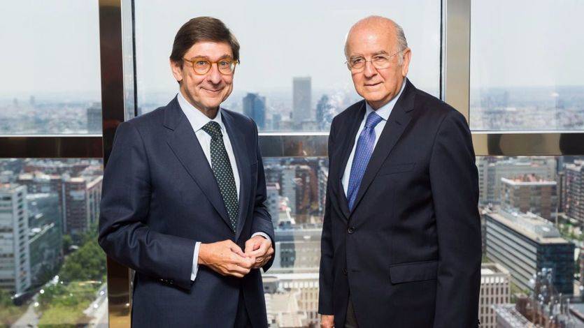 Los presidentes de Bankia, José Ignacio Goirigolzarri, y de BMN, Carlos Egea