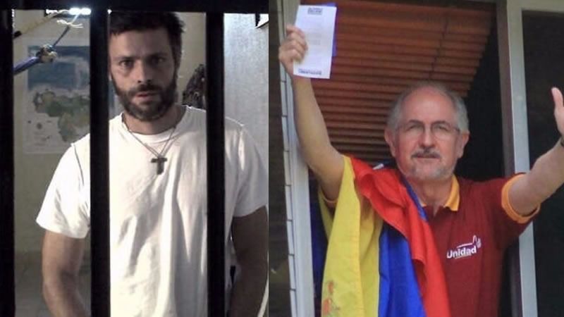 Leopoldo López y Antonio Ledezma, extraídos de su casa donde cumplían prisión domiciliaria