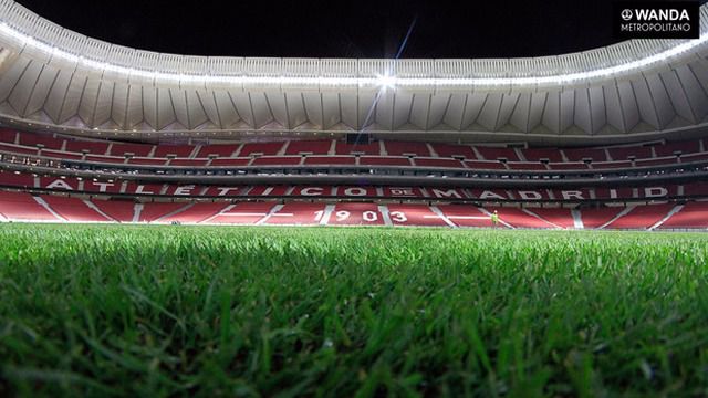 El Metropolitano ya tiene césped a 10 días del primer partido del Atlético