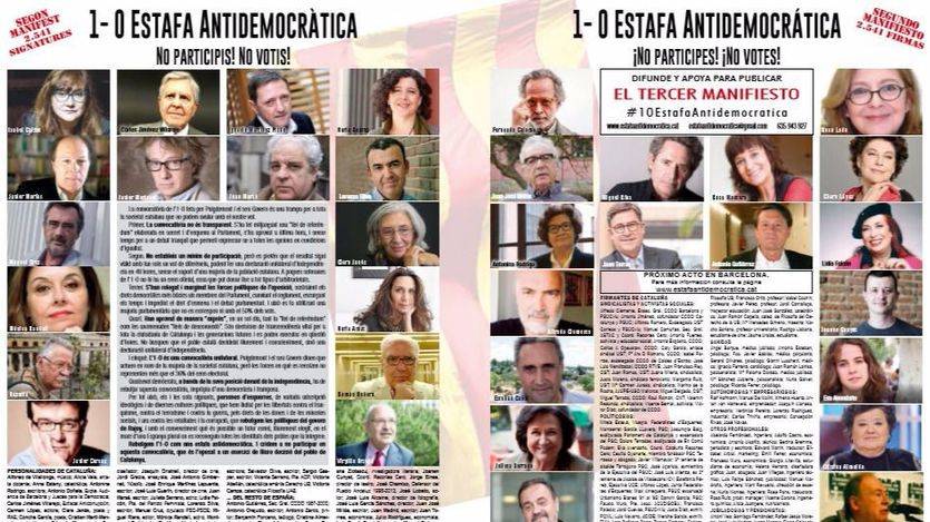 Manifiesto 1-O Estafa Antidemocrática