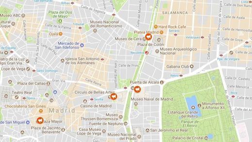 El mapa del 1-O en Madrid: concentraciones a favor y en contra del referéndum