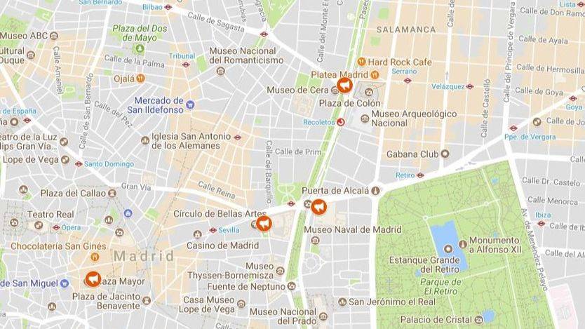 El mapa del 1-O en Madrid: concentraciones a favor y en contra del referéndum