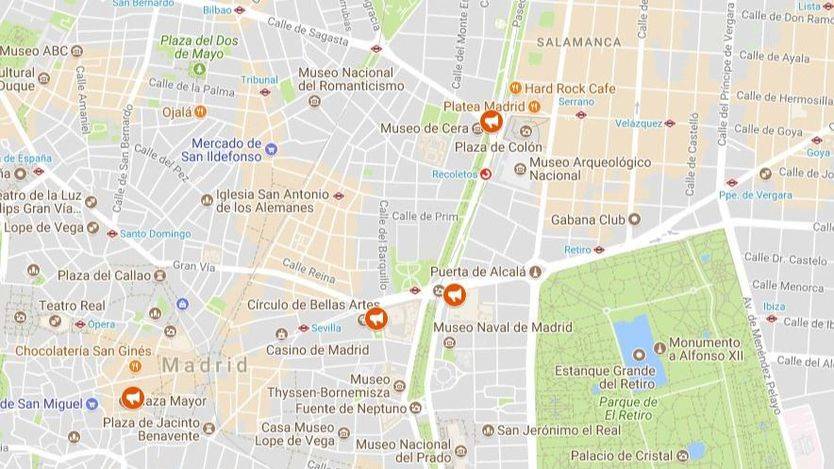 El mapa del 1-O en Madrid: concentraciones a favor y en contra del referéndum