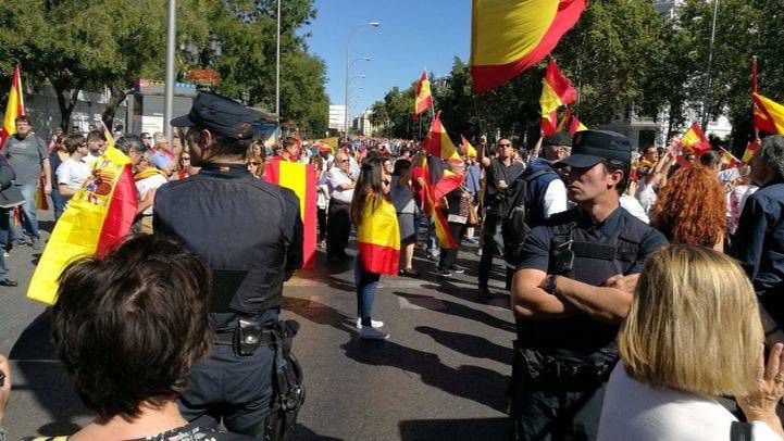 Las diferentes visiones de las manifestaciones por la crisis catalana