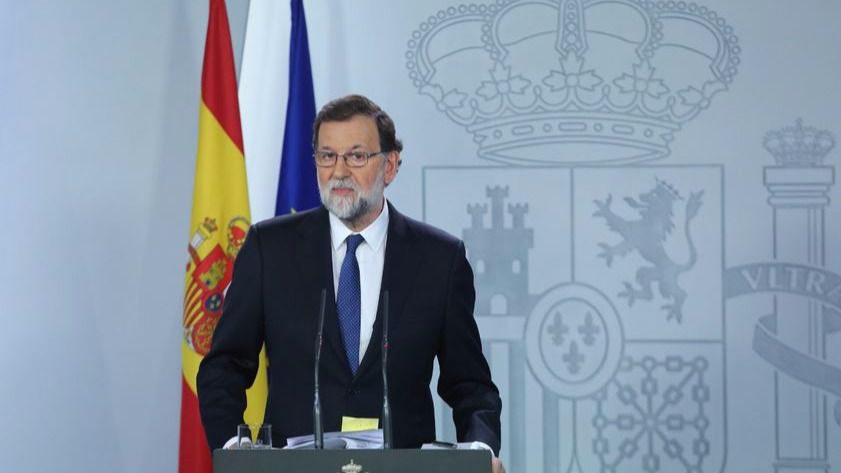 El Gobierno propone cesar a Puigdemont y sus consellers y recortar las competencias del Parlament