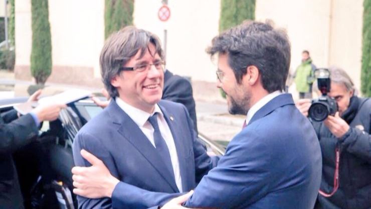 Carles Puigdemont y Albert Batalla