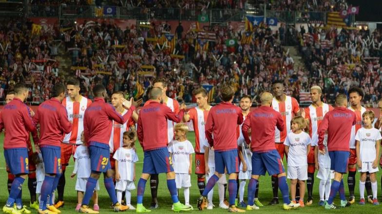 Partido Girona-FC Barcelona en Montilivi