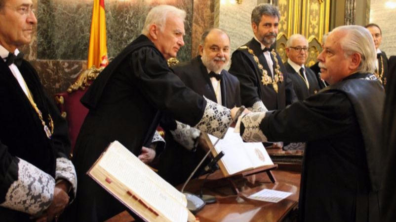 Luis Navajas en su toma de posesión como teniente fiscal en el Tribunal Supremo