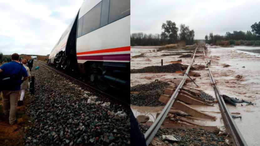 35 heridos leves y 2 graves al descarrilar un tren en el trayecto Málaga-Sevilla