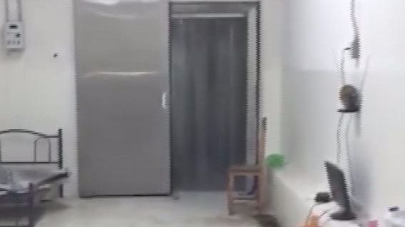 Cámara frigorífica donde retuvieron a dos españoles secuestrados