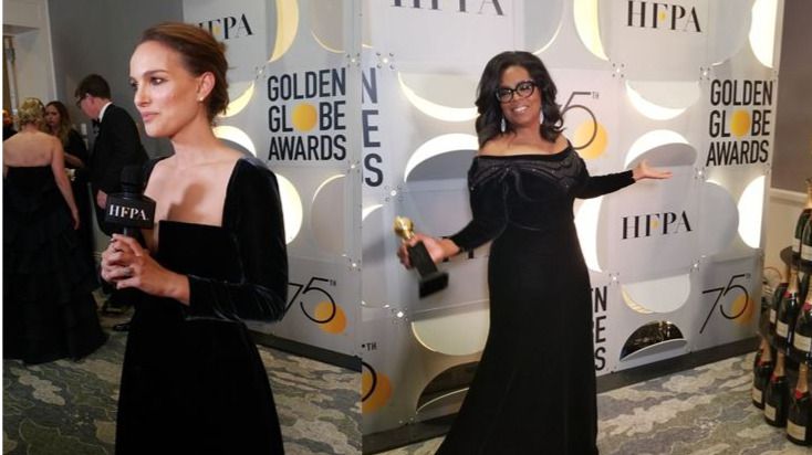 El emocionante discurso de Oprah Winfrey y el 'zasca' de Natalie Portman en los Globos de Oro