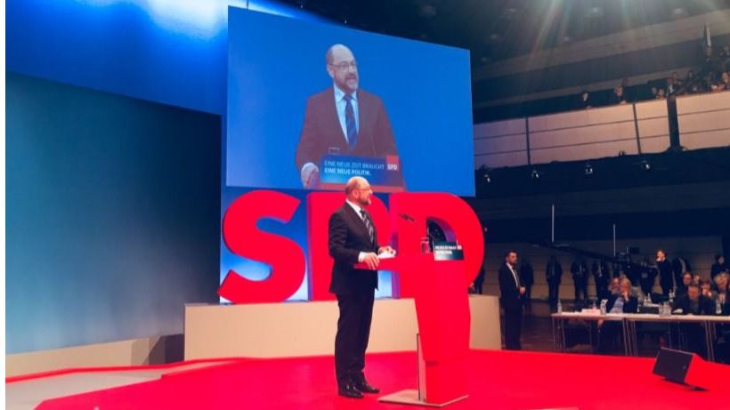 Martin Schulz en el Congreso extraordinario del SPD