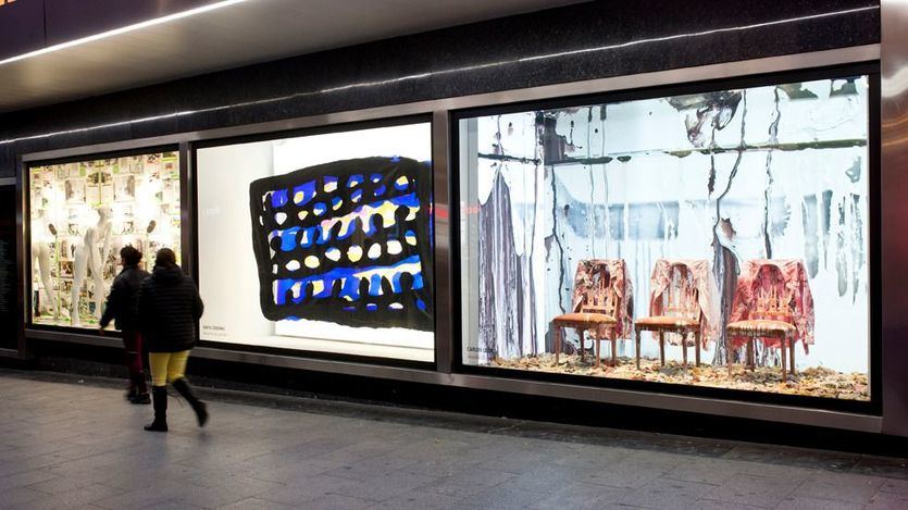 El Corte Inglés celebra ARCO con '¿Pintura, painting?' en los escaparates de Preciados