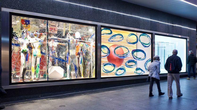 El Corte Inglés celebra ARCO con '¿Pintura, painting?' en los escaparates de Preciados