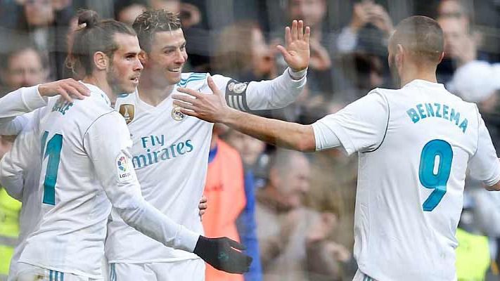 La BBC vuelve a respirar y Ronaldo se convierte en generoso para relanzar a Benzema (4-0)