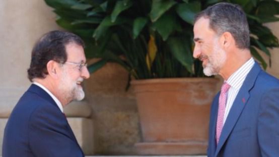 Mariano Rajoy y el Rey Felipe VI