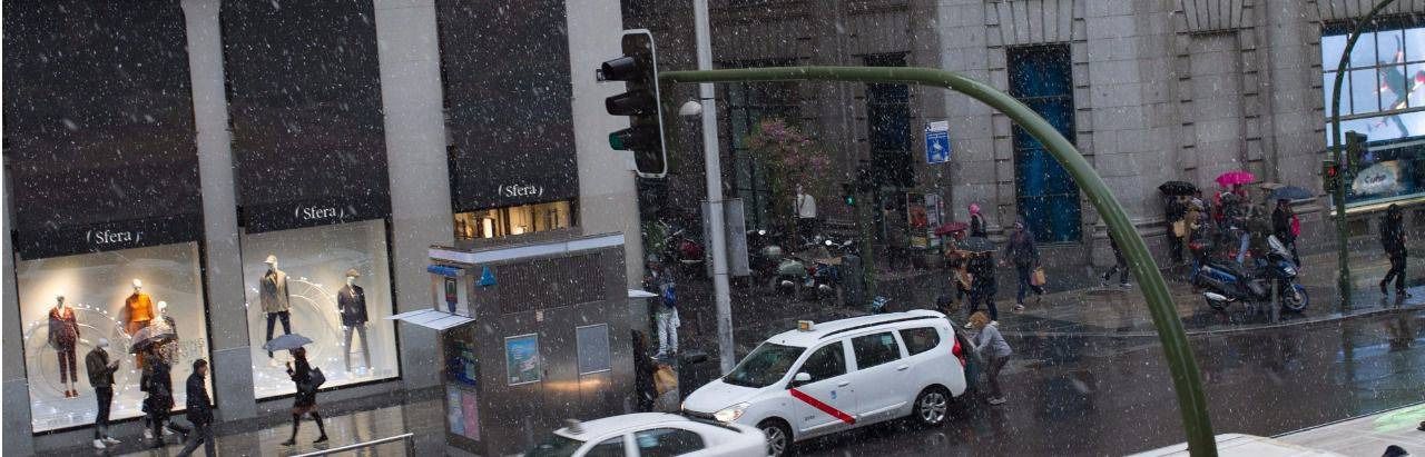 Alerta en Madrid por nevadas