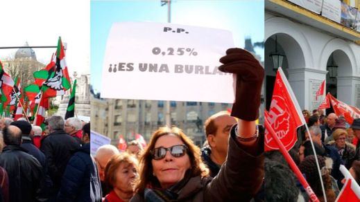 Los jubilados vuelven a tomar las calles para reclamar unas pensiones dignas