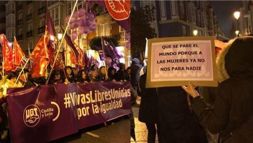 8-M en Burgos: 'Que se pare el mundo porque a las mujeres ya no hay quien nos pare'