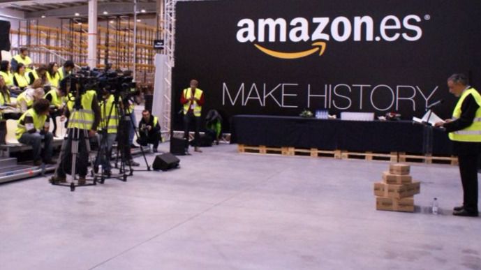Los trabajadores de Amazon en España van a la huelga para denunciar sus condiciones laborales
