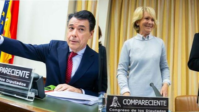 Aguirre y González niegan en el Congreso la financiación ilegal del PP