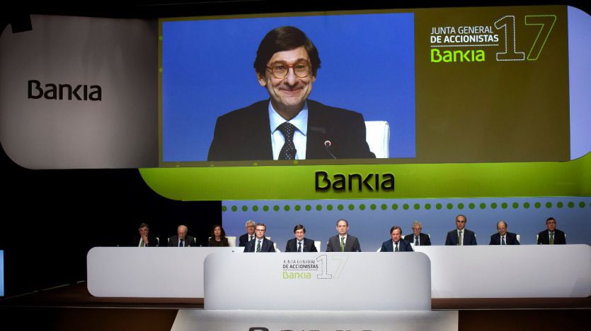 Goirigolzarri en la junta de accionistas de Bankia